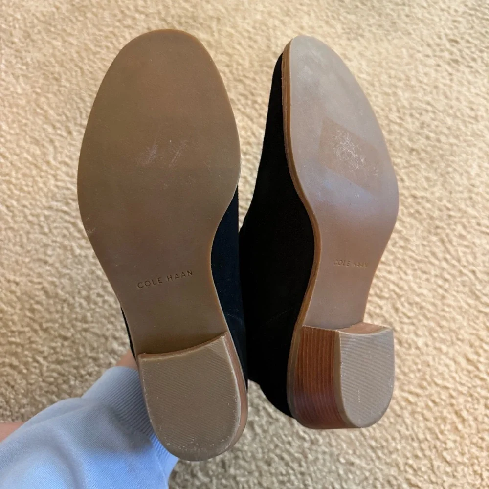 Cole Haan Jayne Lasercut Ankle Boots in Black Size 7.5
